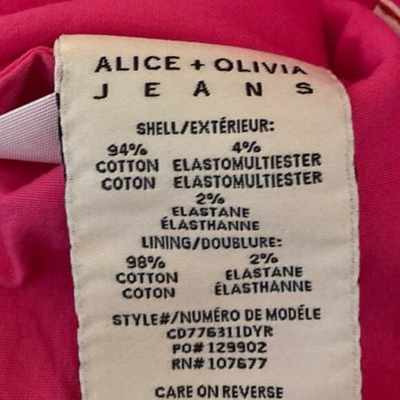NEW Alice + Olivia Pink Denim Sleeveless Square Neck Mini A-Line Tank Dress 10 - Picture 4 of 4
